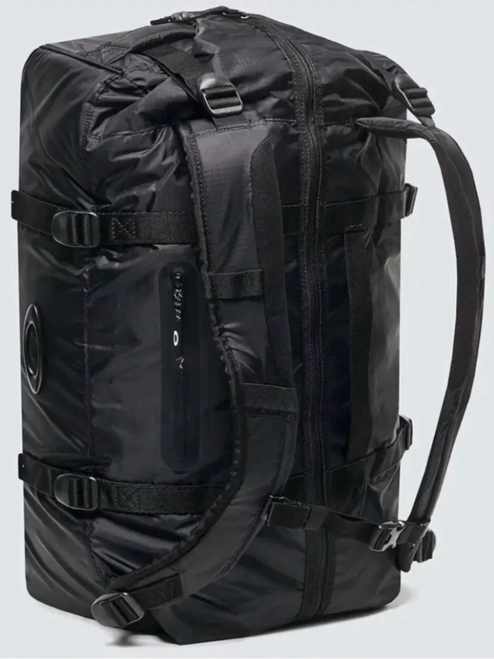 Oakley Matte Black Nylon Duffel with Dual Carry Straps